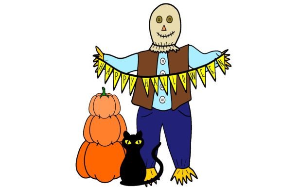 Download Happy Halloween Scarecrow 2 - Premium Bundle